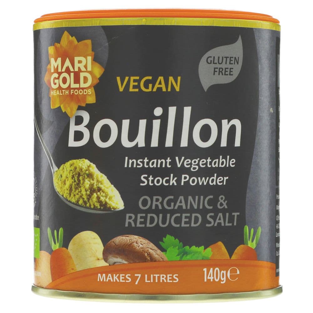 Marigold Bouillon Powder: Organic & Gluten Free Stock Less Salt, Vegan