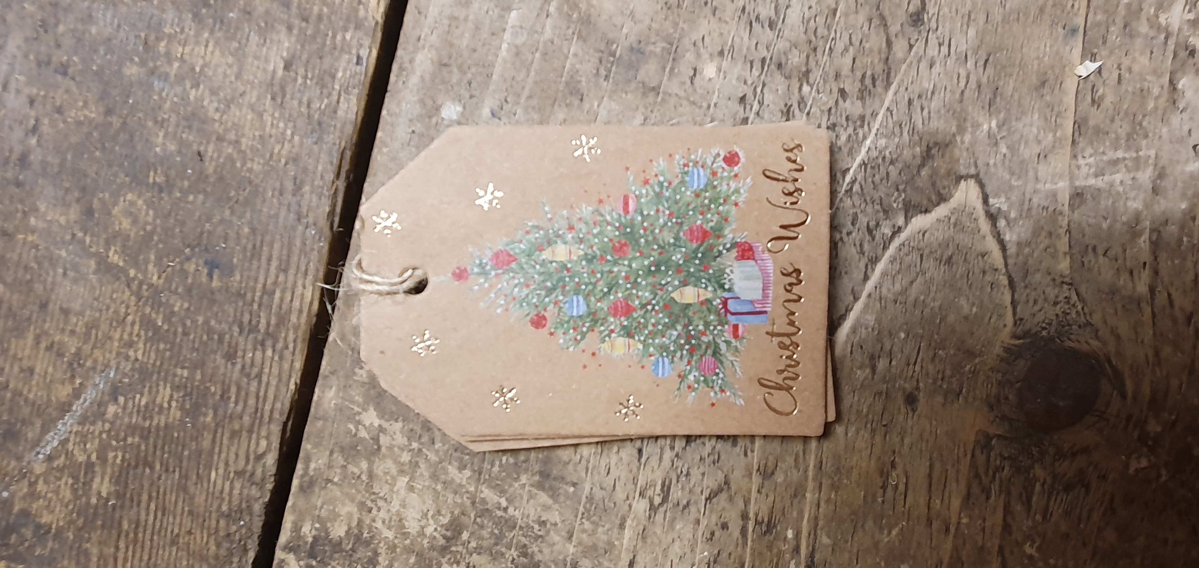 Christmas Wishes Tree Gift Tag